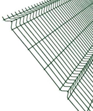 Ворота распашные Заграда из сварной 3Д сетки h=1.5м L=3.0 зеленый 6005