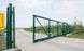 Ворота откатные Заграда из сварной 3Д сетки зеленый 6005