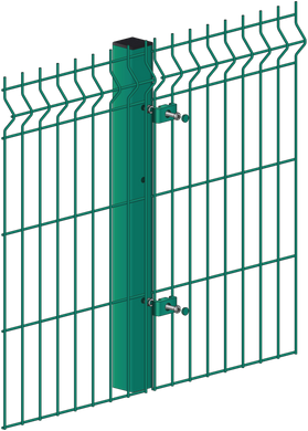 Столб ограждения Заграда 60х40х1.5мм зеленый 6005